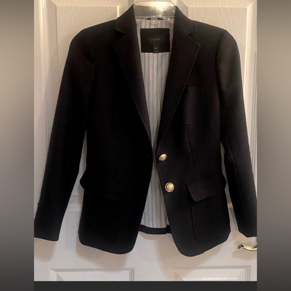 J Crew Wool Blazer- Black